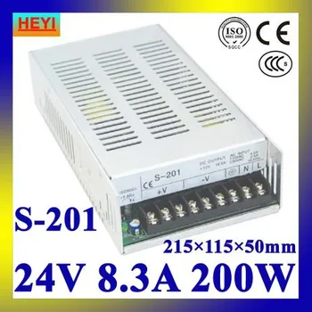 

single output switching power supply 24V 8.3A 100~120V/200~240V AC input LED power supply 200W