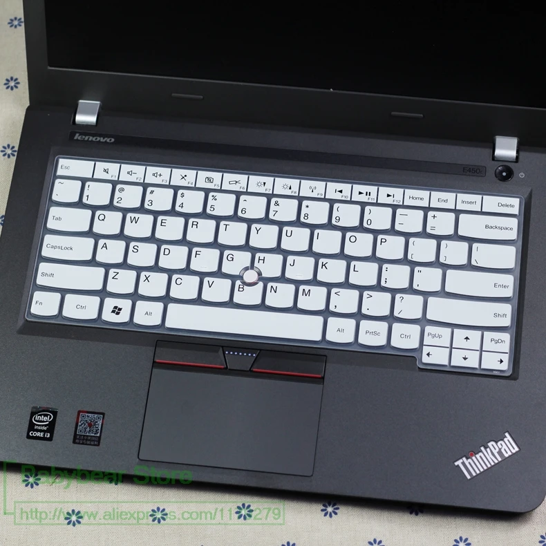 Для lenovo ThinkPad E430 E431 E435 E440 X230 T430 E430C E330 E335 S3 силиконовая для ноутбука Защитная крышка клавиатуры защитная накладка для телефона - Цвет: white