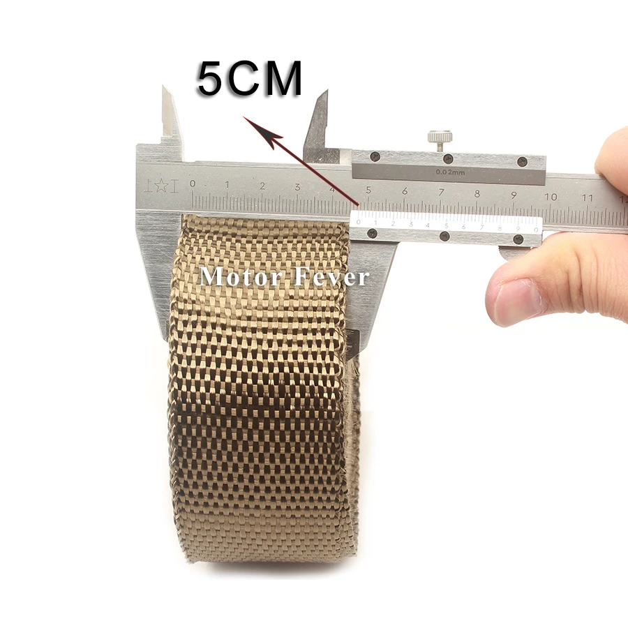 Мотоцикл выхлопной тепловой обёрточная лента заголовок Титан 10 м глушитель тепла автомобиль бухта для SC Harley CBR 125 Tmax R3 Toce Z250 M4