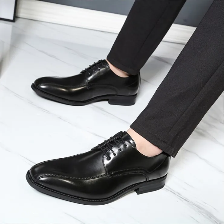 Oxford Preto Brogues Sapatos Vestido De Couro 2019 Casamento Mens Qualidade Homens Alta Para Atacadores Formais 8UFnwxqfE
