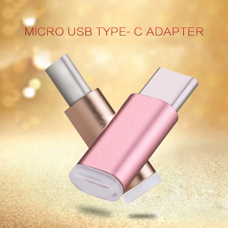 Цветной Micro USB Женский к Type-c Мужской кабель адаптер зарядное устройство конвертер