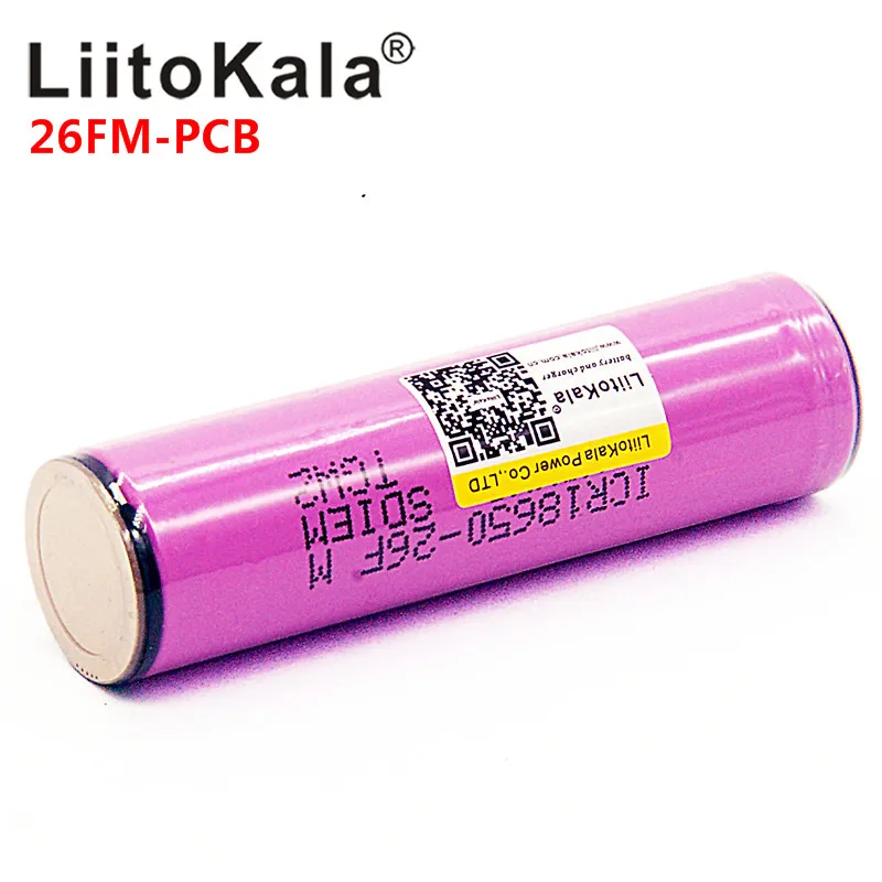 LiitoKala 18650 2600 mah ICR18650-26FM 3,7 V 18650 емкость литий-ионная батарея для светодиодный фонарик факел батарея