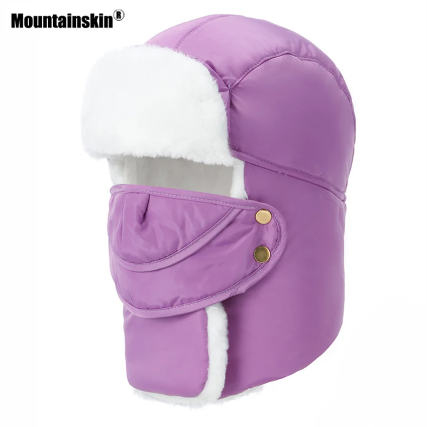 

Mountainskin Men Women Winter Outdoor Windproof Fleece Hat Ear Protection Mask Hiking Camping Ski Climbing Riding Hats VK089