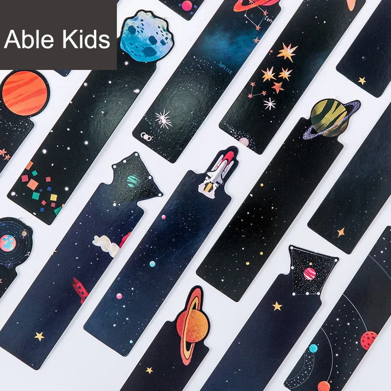 

30 pcs / Pack Fantastic Galaxy Star Sky Postcard Paper Bookmark Marker of Page School Office Supply Stationery Set