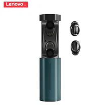 Lenovo Air TWS True беспроводные наушники IPX5 водонепроницаемые стерео наушники с микрофоном и зарядной док-станцией для мобильного телефона