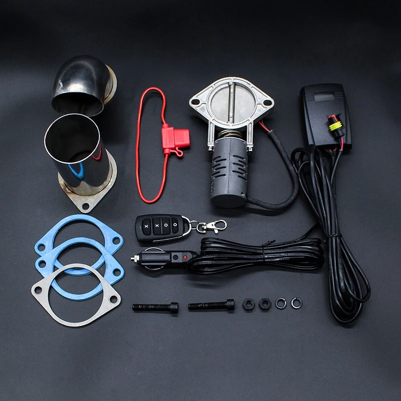 Cutout Valve Kit 2.5'' 63mm Muffler Cutout Valve Electric Exhaust Valve