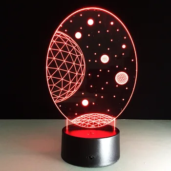

led lamp decoration night light 3D light star projection lamp gift lamp 016