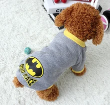 Free Shipping Batman Warm Cotton Sweater Flax 5sizes for Pet font b Dog b font font