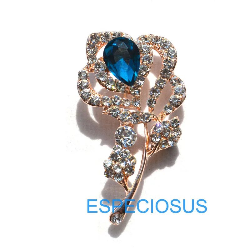 

Elegant Pin Gold Color Giraffe Flower Pin Lady Gifts Decoration Romantic pin Accessory Jewelry Rhinestone Red Lily Alloy Brooch