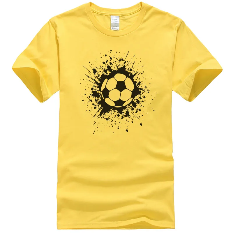 

2019 New Summer cotton Football Printed T-shirt Men Personality Design football Tops Cool Tees Male Clothes T476