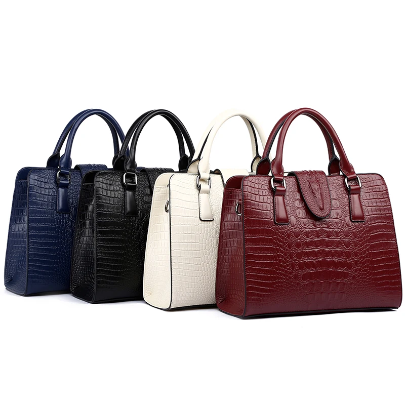 Лисохвост и Лилия крокодиловый узор натуральная кожа сумка женская сумка через плечо роскошные известные дизайнерские сумки высокого качества