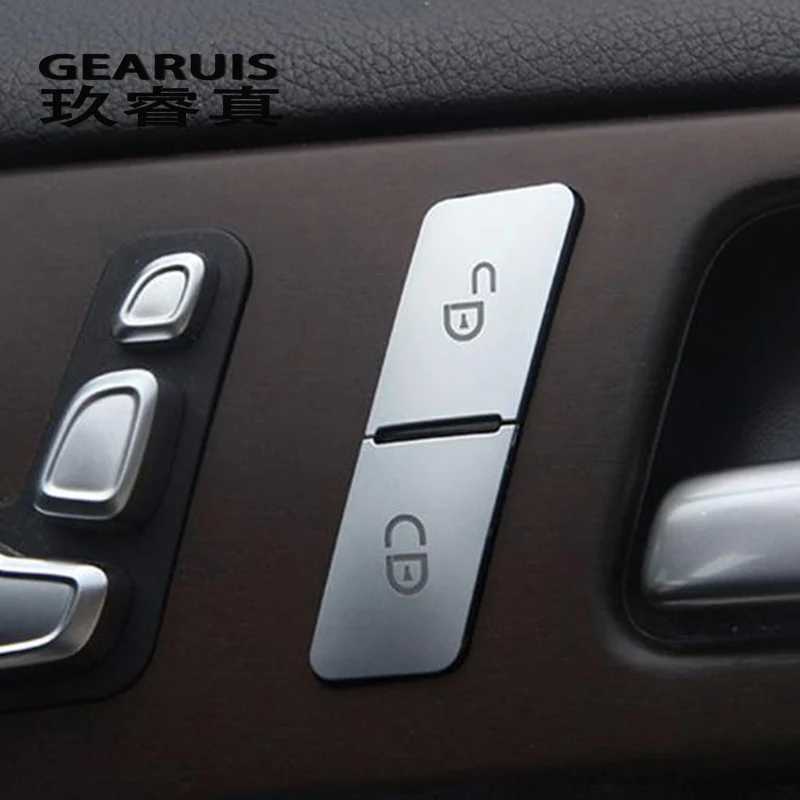 

Car Styling Door Unlock Buttons Sequins Decoration Cover Stickers Trim for Mercedes Benz GLA CLA GLK GLE CLS ML GL A B C E class