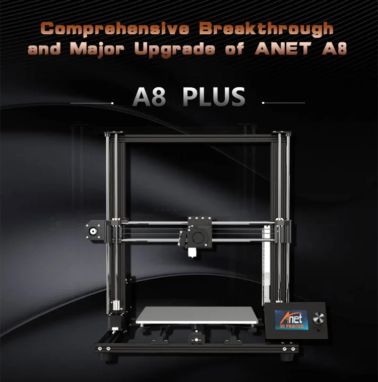 Anet Et4 a8 Plus 3d Impressora Kit de Impressão Diy Tamanho 220*220*250 Milímetros de Alta Precisão da Liga de Alumínio Quadro Fdm Impressora 3d com Filamento 3d 26 diy tamanho de impressão 220*220*250mm alta precisão