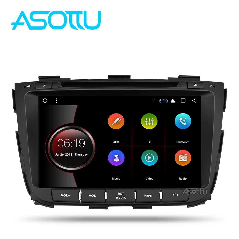 Cheap Asottu Z13SLT8060 Android 8.1 car gps for kia Sorento 2013 2014 dvd car dvd gps player 2 din car stereo player gps naviigation 1