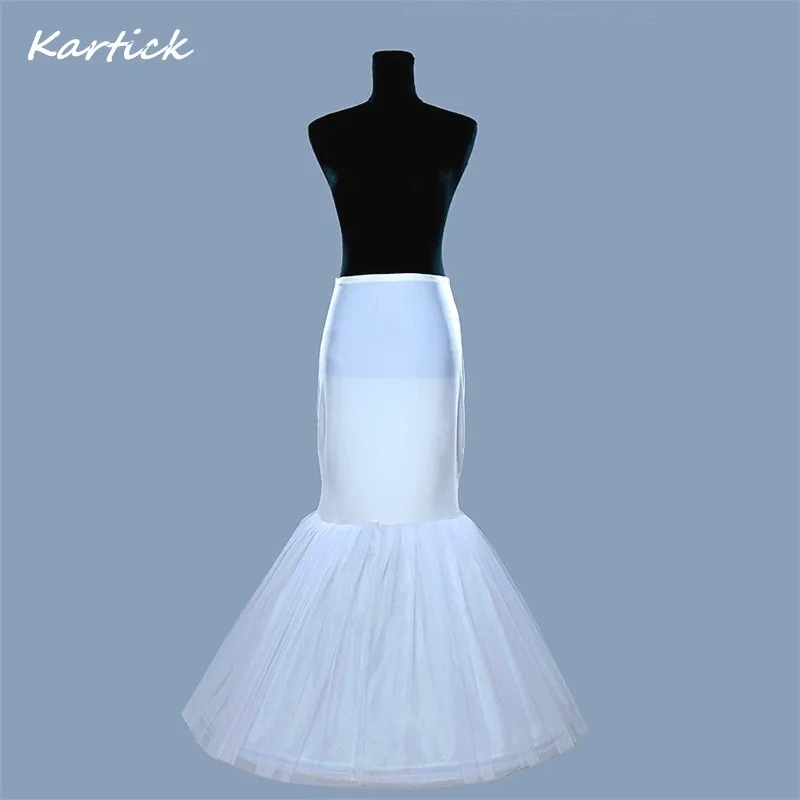 

Hot Sale Mermaid Petticoats/slip 1 Hoop Bone Corset Elastic Waist Crinoline Trumpet Petticoats In Stock Wedding Accessories