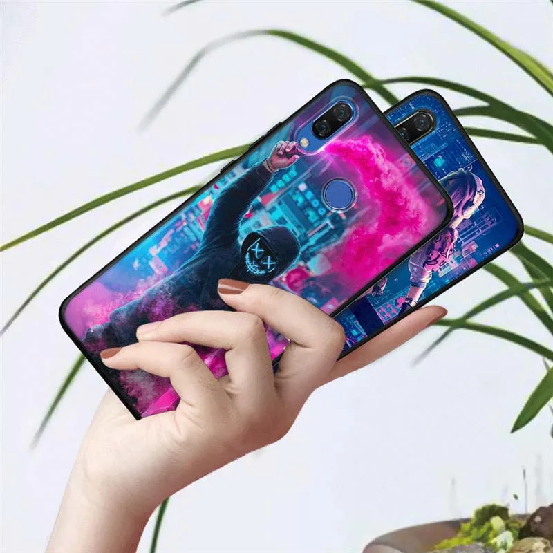 Модные «городская улица» мотоцикла чехол для Honor 20 Pro 10 9 9i 8 Lite 8X 8C 8S 7A 7X V20 вид 20 Силиконовые чехлы Fundas