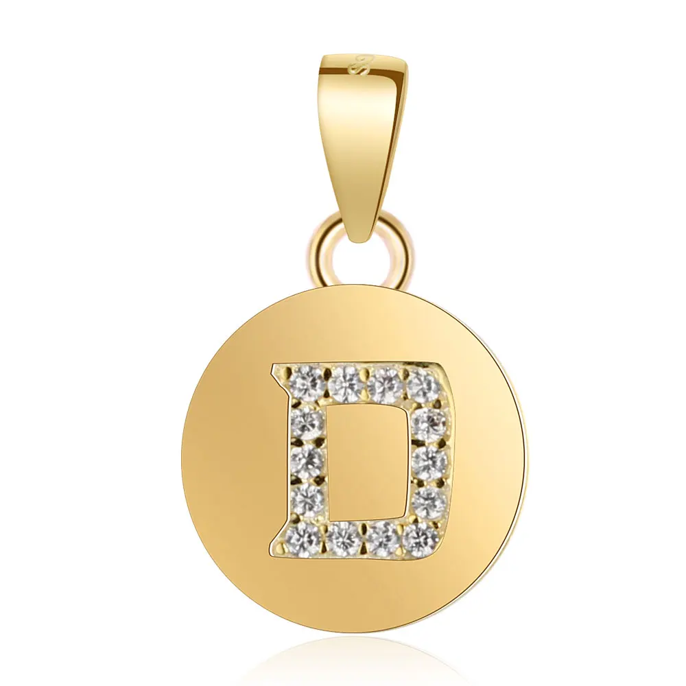 Золотой цвет 925 пробы Серебряный A-Z Alpahbet имя кулон для ожерелья 26 букв Шарм первоначальное Имя Подвески