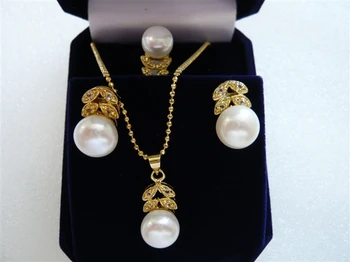 

wholesale noble 18kgp latest design earrings chain pendant & ring(#7.8.9) beautiful jewelry set AA1013