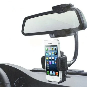

Brand New Universal Car Rear Sunvisor View Mirror Mount Stands Holders for iPhone 6 7 8 Plus X for Samsung Galaxy for Huawei GPS