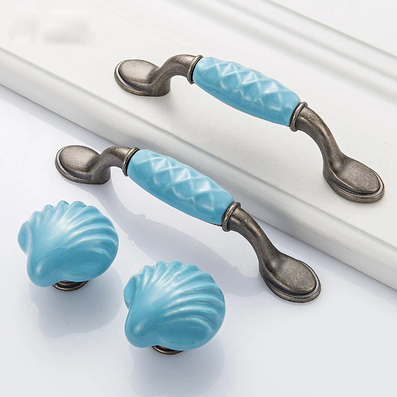 

ONUS kitchen cabinet handles Ceramic 64mm/96mm/128mm jewelry armoire /wardrobe/drawer/door pulls door knobs and handle