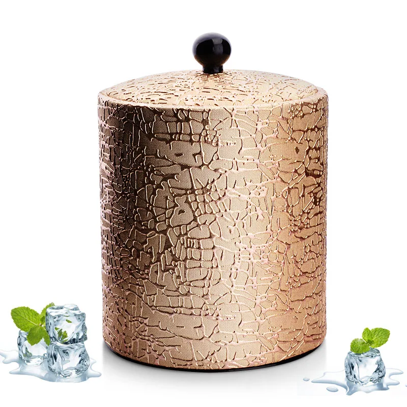 1.2L stainless steel with lid ice bucket hotel room ice bucket with filter ice iced champagne