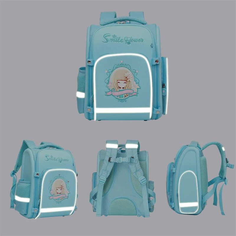 Новые ортопедические школьные сумки для девочек с рисунком из мультфильма, рюкзаки для девочек, водонепроницаемые школьные сумки из ЭВА, Студенческая сумка, Mochila Infantil