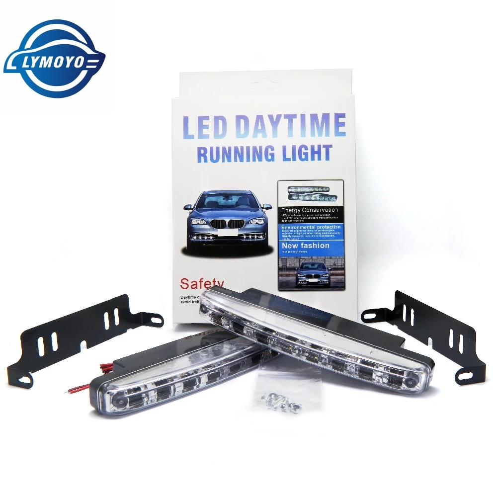 Buy 2PCS/pair Universal Car Light Super White 8 LED