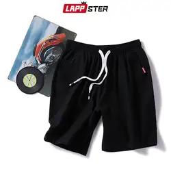 LAPPSTER Для мужчин красочные шорты для бега Лето 2019 Для мужчин s хип-хоп Уличная пот повседневные мужские шорты черные шорты одежда цвета хаки