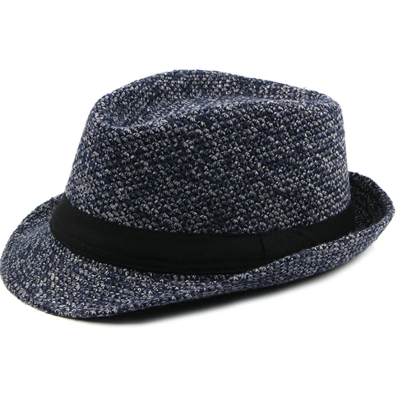 HT1513 британский стиль Fedora шапки для мужчин осень зима повседневные Шапки Trilby