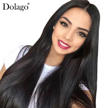 

Silk Base Lace Front Human Hair Wigs For Women Staright Silk Top Brazilian Frontal Lace Hair Wig With Baby Hair Dolago Remy
