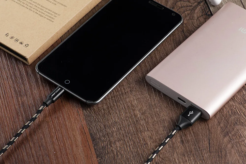 VOXLINK Micro USB кабель для быстрой зарядки мобильного телефона 1 м 2 3 синхронизации