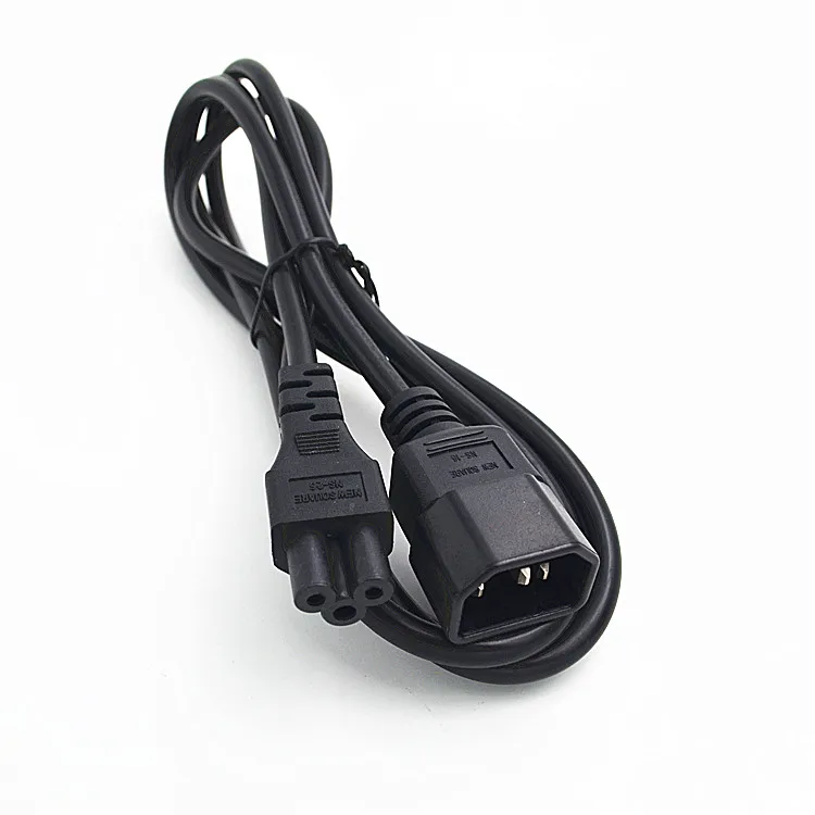 

Free ship High Quality IEC 320 C14 Male Plug to C5 Female Adapter Cable IEC 3 Pin Male to C5 Micky,180CM,1 PCS