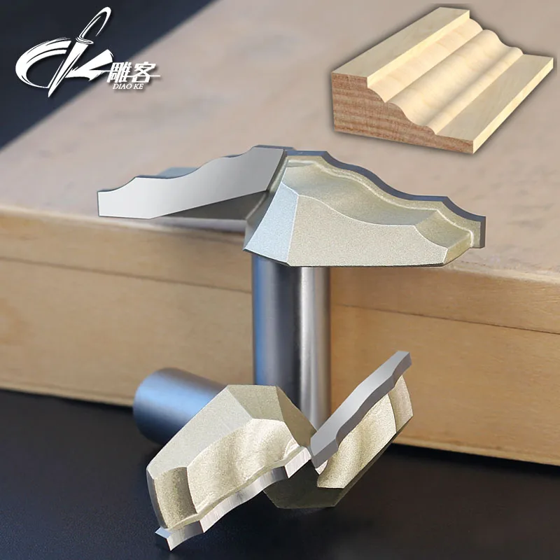 

1PCS 1/2" Shank Chest/Door Engraving Machine Milling Knife,Wood Cutter Router bits 3D Lace Woodworking milling cutter