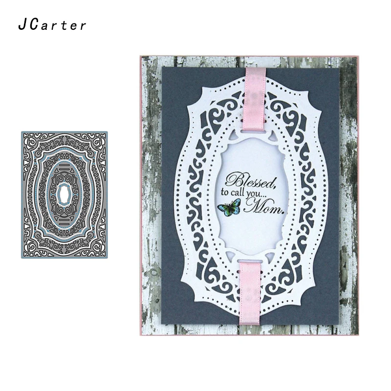 

JC New Arrival Beautiful Pattern Frame Metal Cutting Dies for Scrapbooking DIY Embossing Folder Paper Handmade Album Stencils