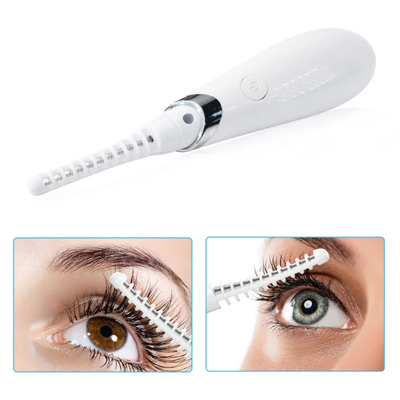 

USB Rechargeable Electric Heated Eyelash Long-Lasting Electric Ironing Eyelash Curler Device