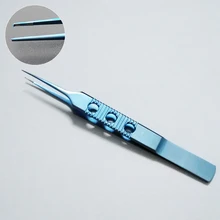 Пинцет для зубов из титанового сплава офтальмологический двойной зажим для век Инструменты 10,6 см косметические капсульные пинцеты высокого качества