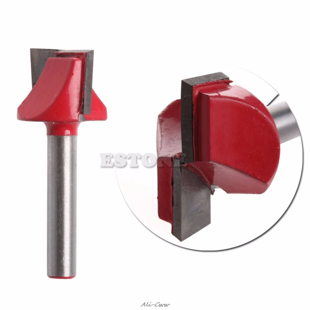 

1/4" Router CNC Woodworking V Groove Bottom Cleaning Bit Milling Cutter 6mmx22mm