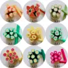 5pcs/lot 5mm*5CM New Fruit Series Polymer Clay Cane Fancy Pineapple Strawberry Pear Apple 1