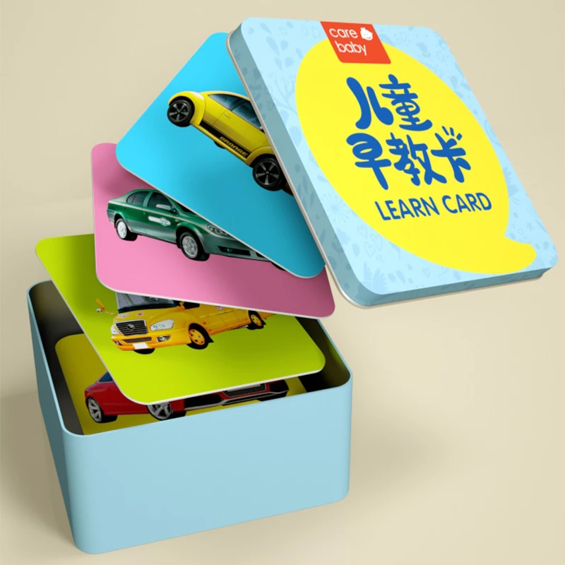 108pcs kids baby learning education cognitive cards fruit animal visual excitation early books english chinese flashcards 44pcs/box New Early Education Baby Preschool Learning Cards Chinese characters cards with picture /Transportation tools/english