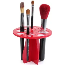 1PC Stand Makeup Folding Air Drying Brush Rack Holder Acrylic Cosmetic Artifact Round Type Without Brush Free Shipping I030