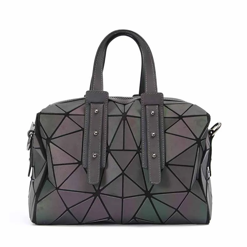 

LASER LUMINOUS GEOMETRIC FLUORESCENCE CASUAL TOTE HANDBAG FASHION WOMAN CROSSBODY WOMAN BAG