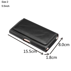 Premium Universal Leather Belt Holster Waist Bag (Size 2)