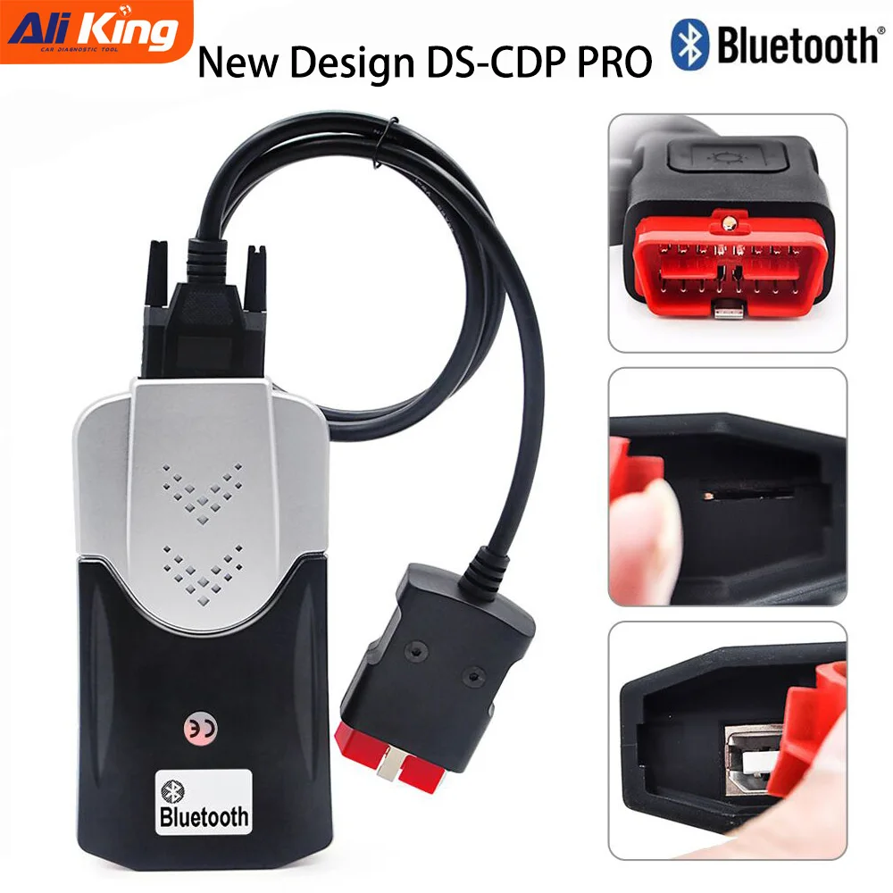 Новейшее программное обеспечение,1 для ds tcs с bluetooth tcs pro plus obd2 сканер Авто диагностический инструмент для автомобиля и грузовика