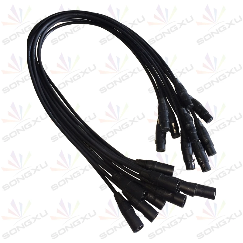 Кабель DMX фута XLR 1 метр 3 контактное сигнальное соединение экранированный разъем
