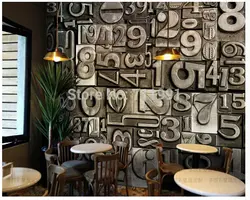 Пользовательские Ретро обои росписи, трехмерные металлические цифровые фрески для гостиной бар КТВ фон декоративные обои