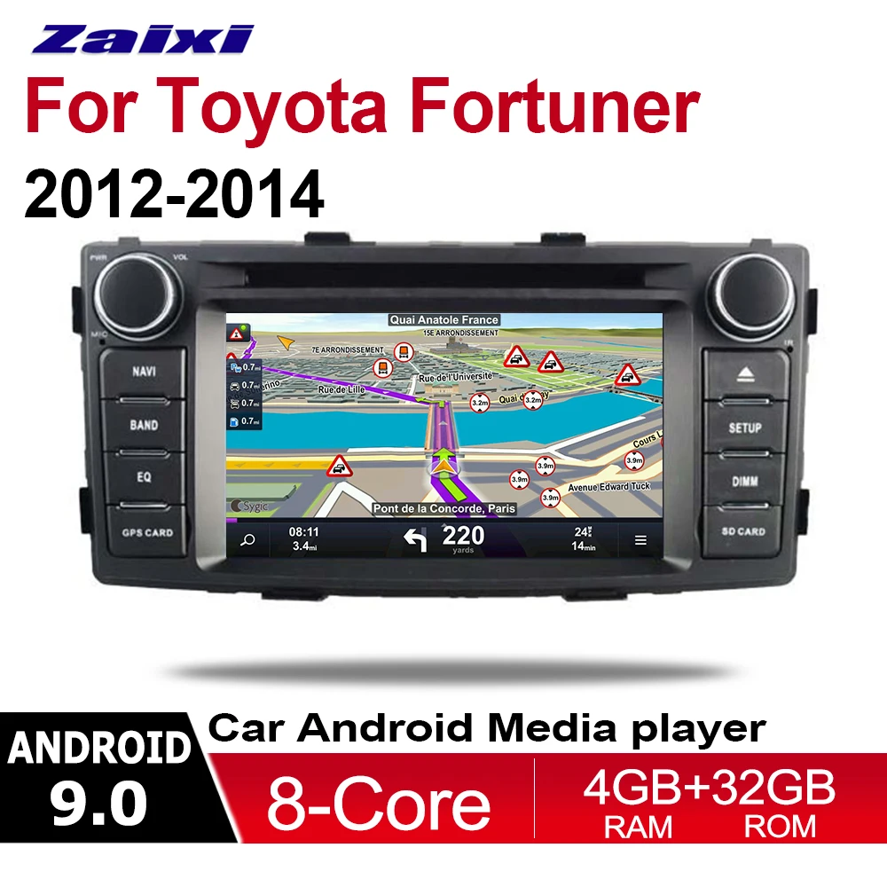 

ZaiXi 7" Android Car Multimedia player 2 Din WIFI GPS Navigation Autoradio For Toyota Fortuner 2012~2014 touch screen Bluetooth