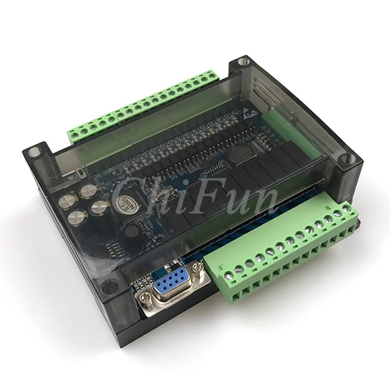 

FX3U-24MR 6AD 2DA high speed PLC industrial control board with 485 communication and RTC