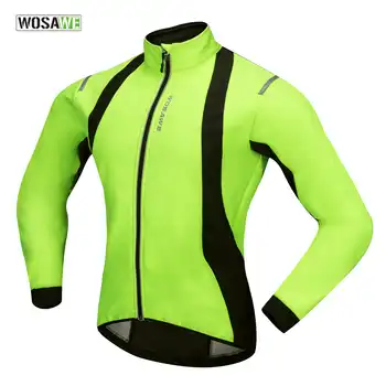 WOSAWE 2017 New Windproof Cycling Jackets Men Winter Warm Up Cycle Jackets Winter Thermal Windproof Cycling Jacket