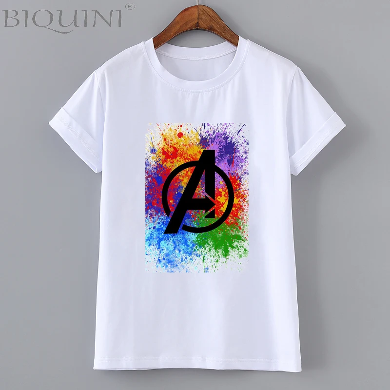 

Fashion Marvel t shirt Men/women summer new The Avengers Superhero 100% cotton high quality raglan t-shirt Casual tshirt 2019