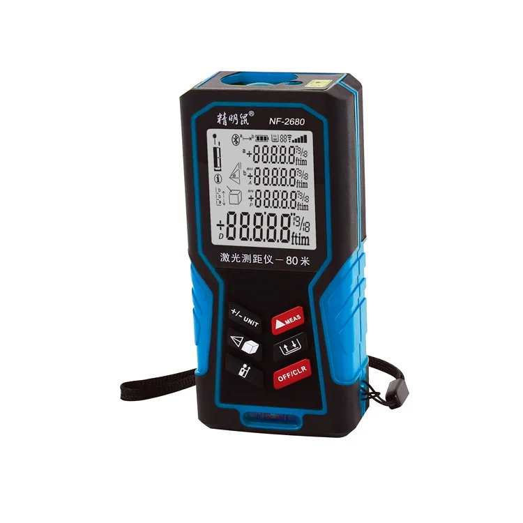 NF-2680 Digital Handheld Laser Distance Meter 80M measuring instrument digital laser distance meter | Инструменты